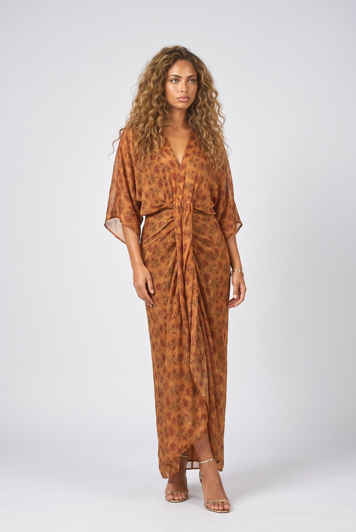 Illusion Printed Dress-7
