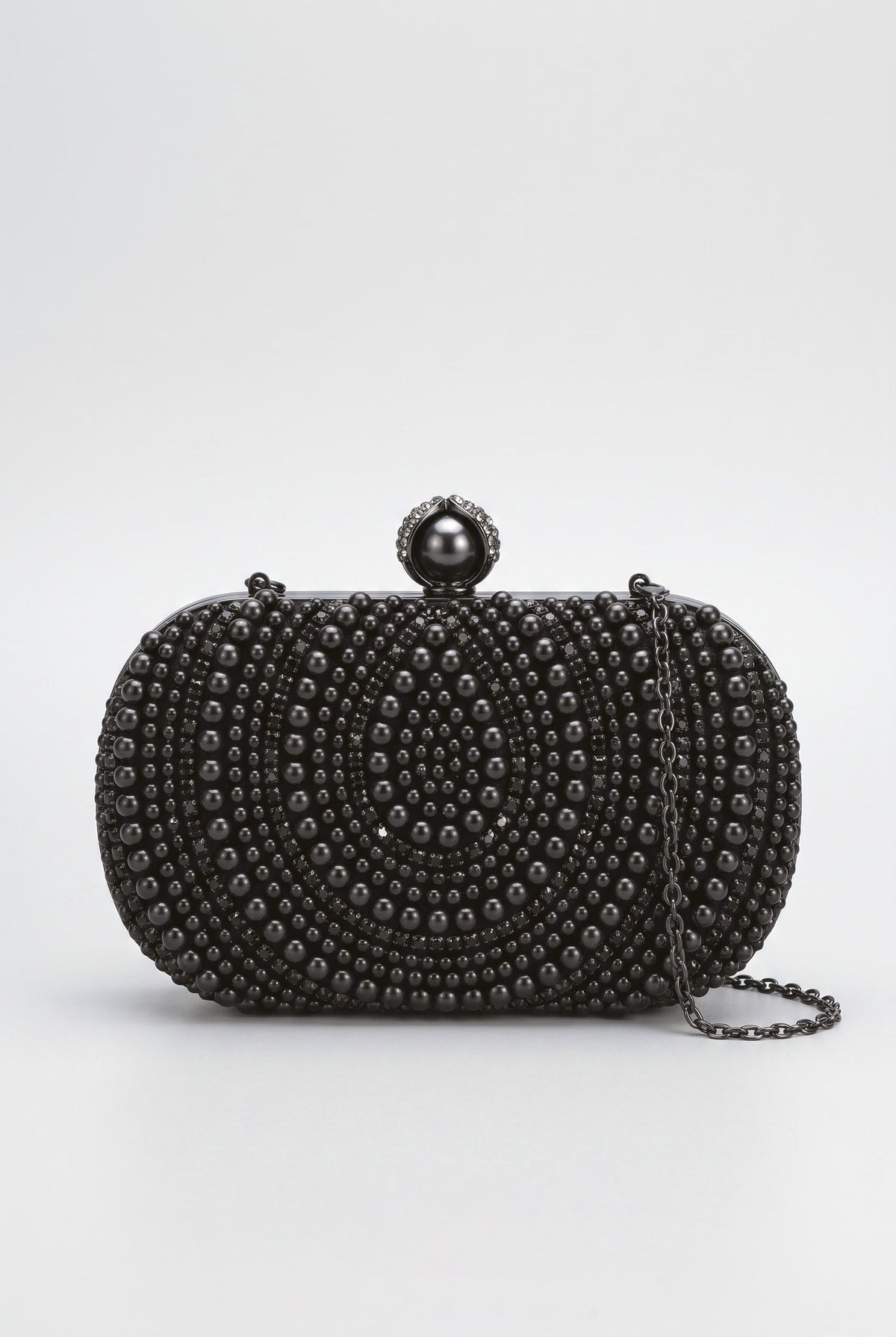 Vintage Pearl Evening Bag Handmade Beaded Embroidery Bag, apricot