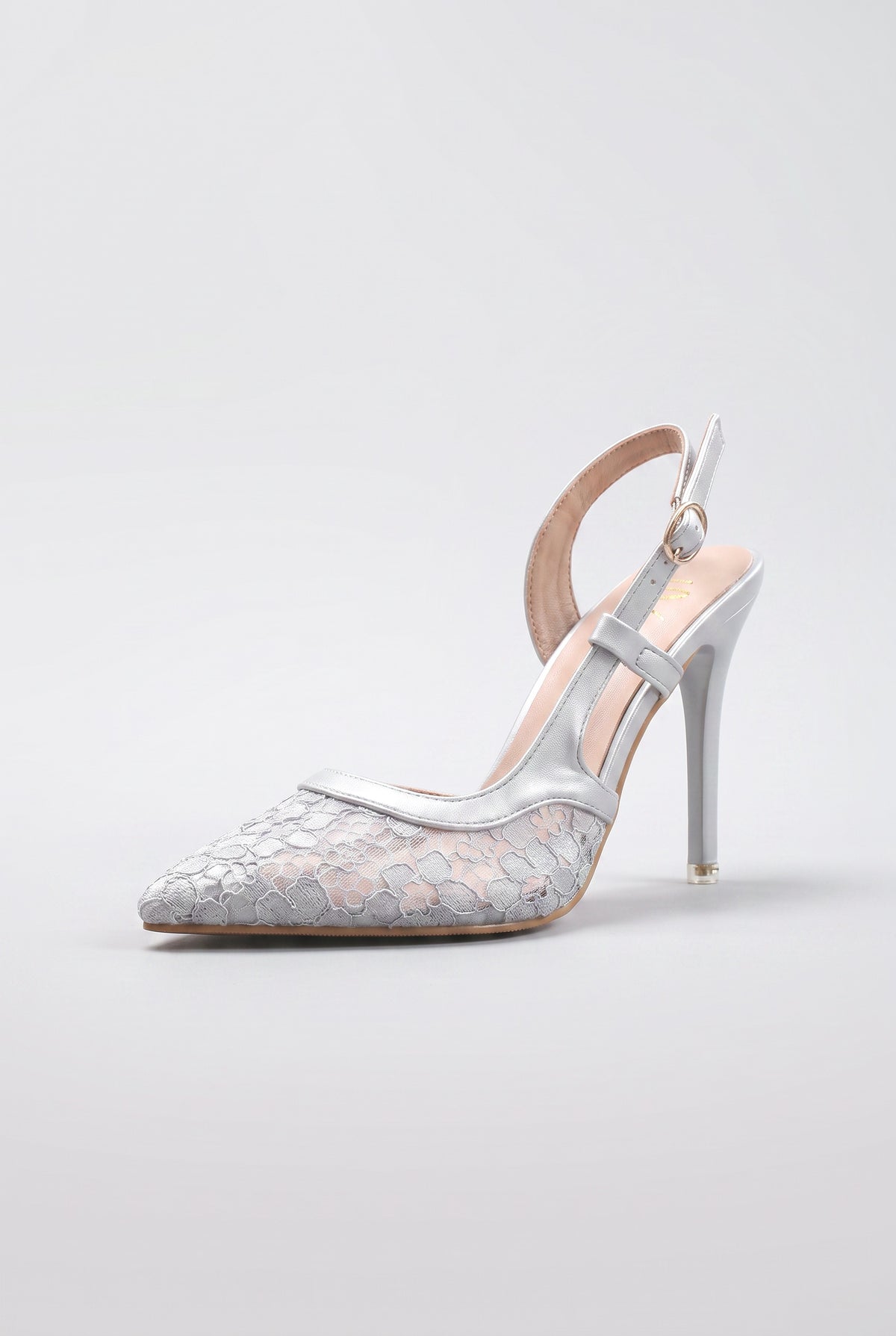 Lace High Heels, blue