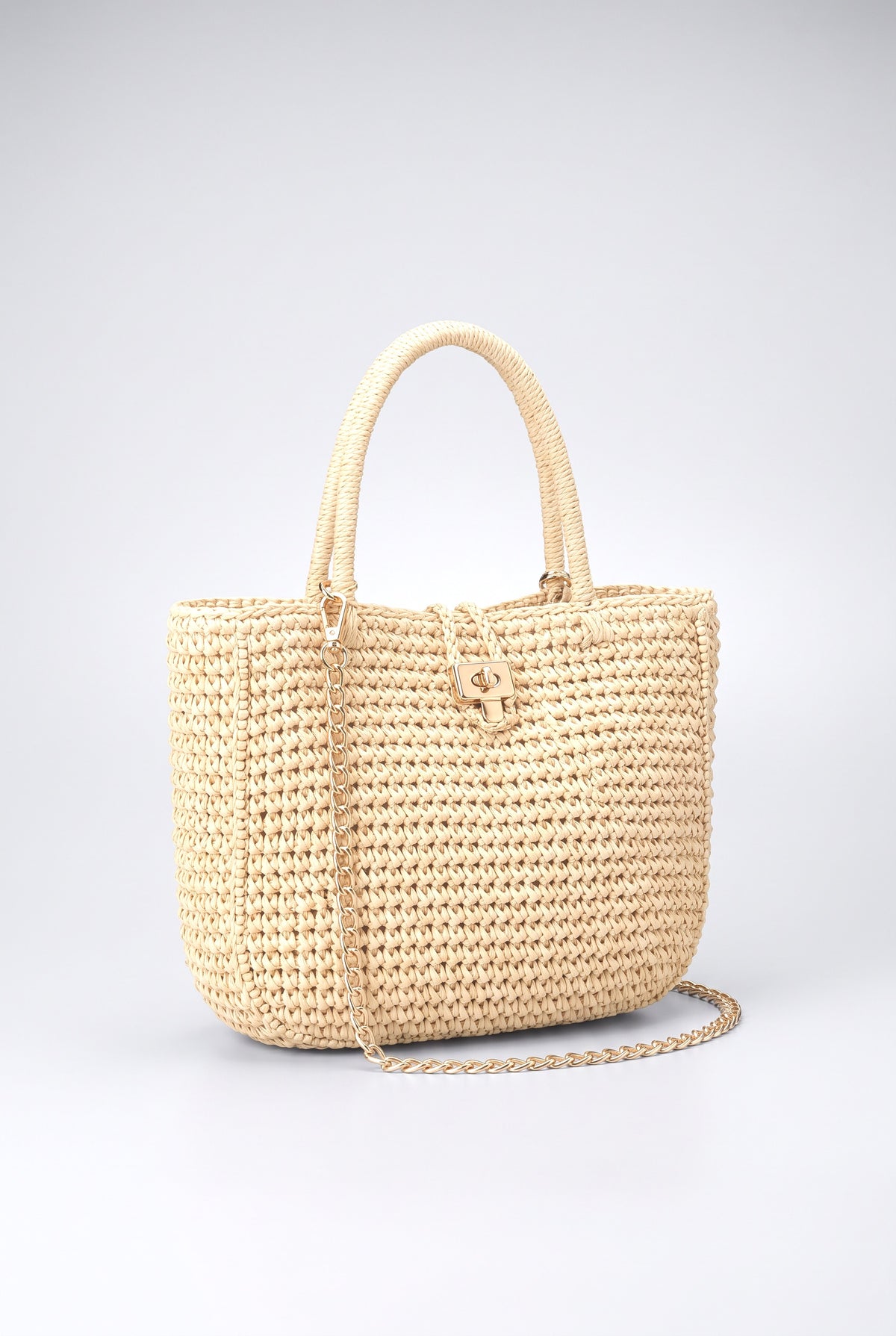 Hand-woven Seaside Holiday Straw Bag, brown