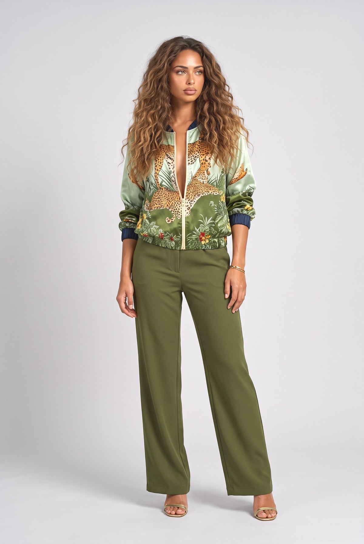 Long Sleeve Top, green top