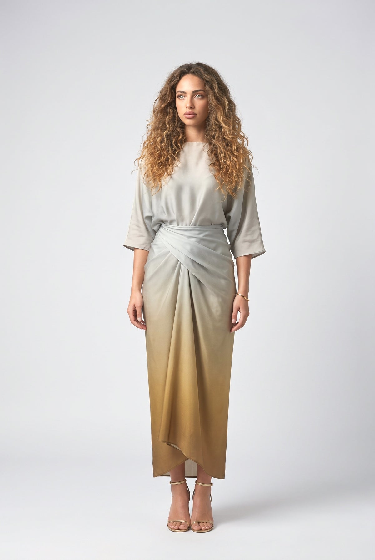 Multicolor Pleated Outfit Set, multi