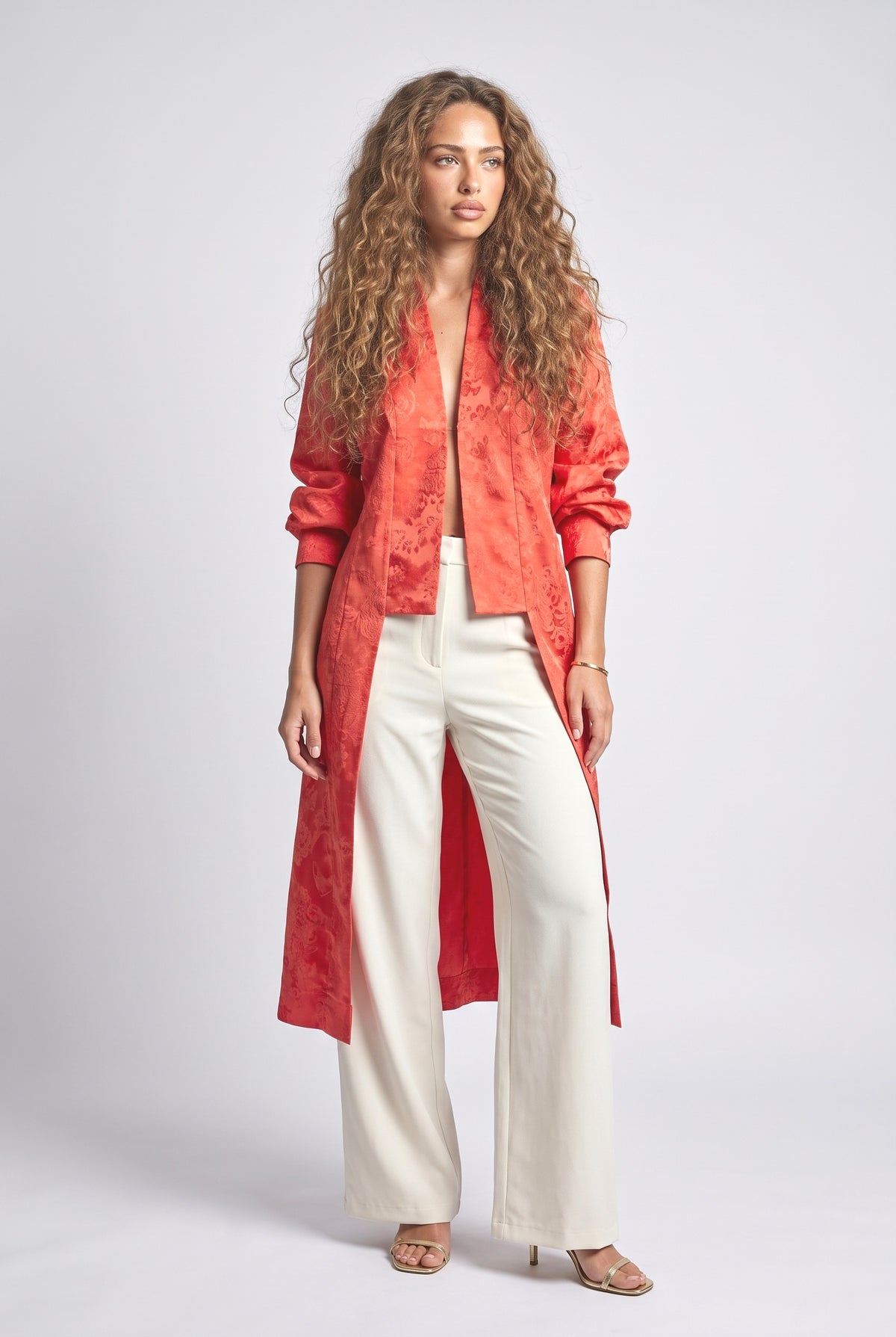 Cardigan Top, orange