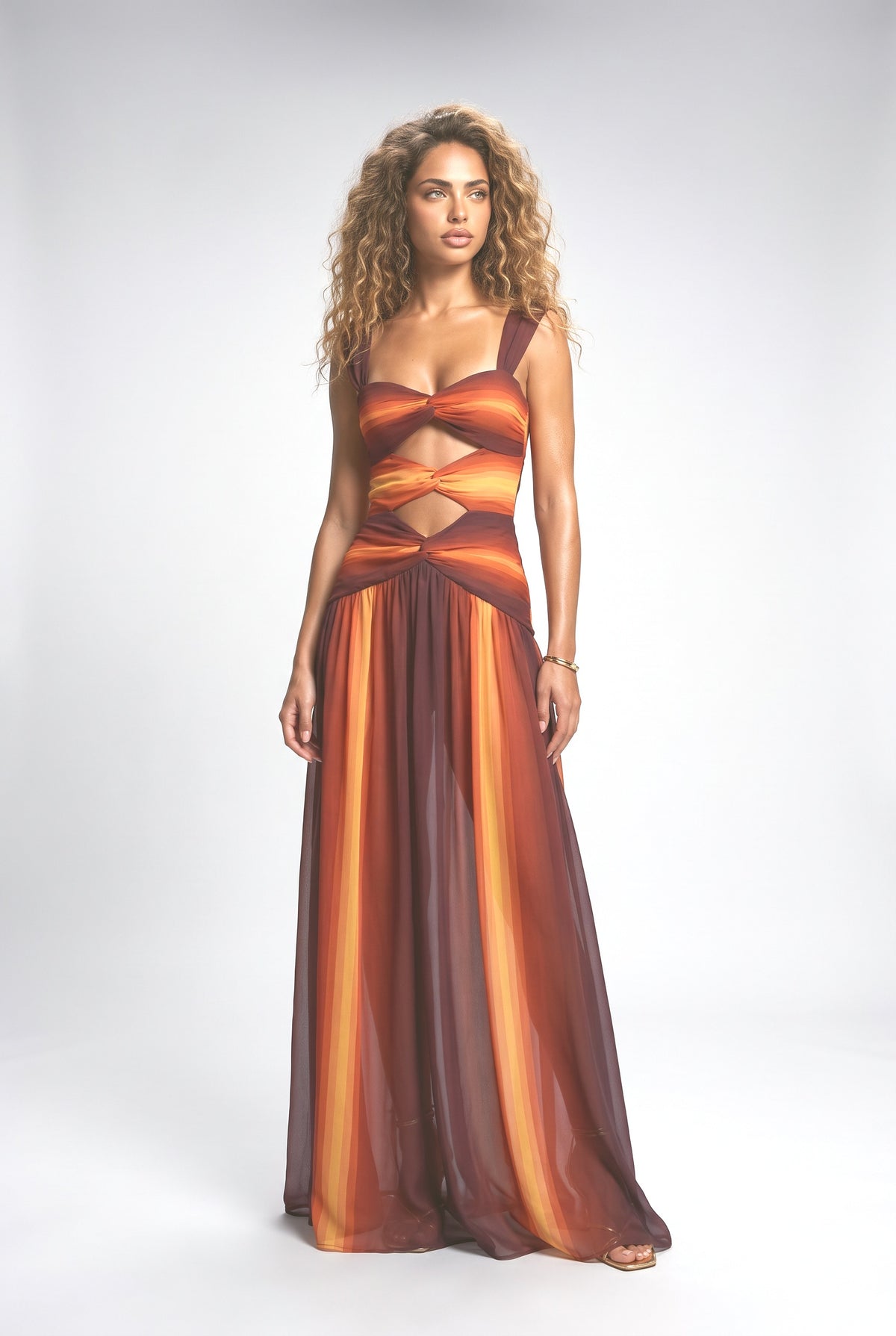 Orange Maxi Dress, orange