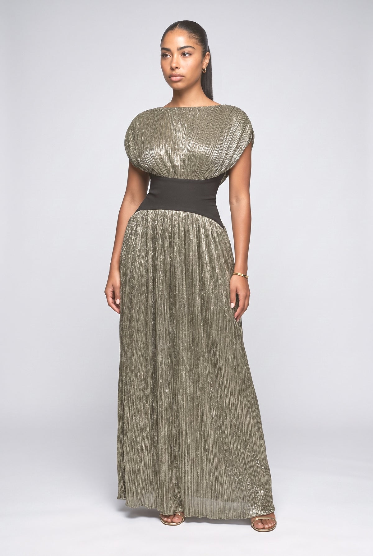 Silver Maxi Dress, silver