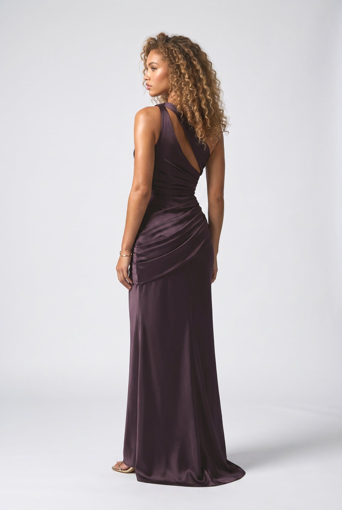Hollow Design Maxi Dress, back view