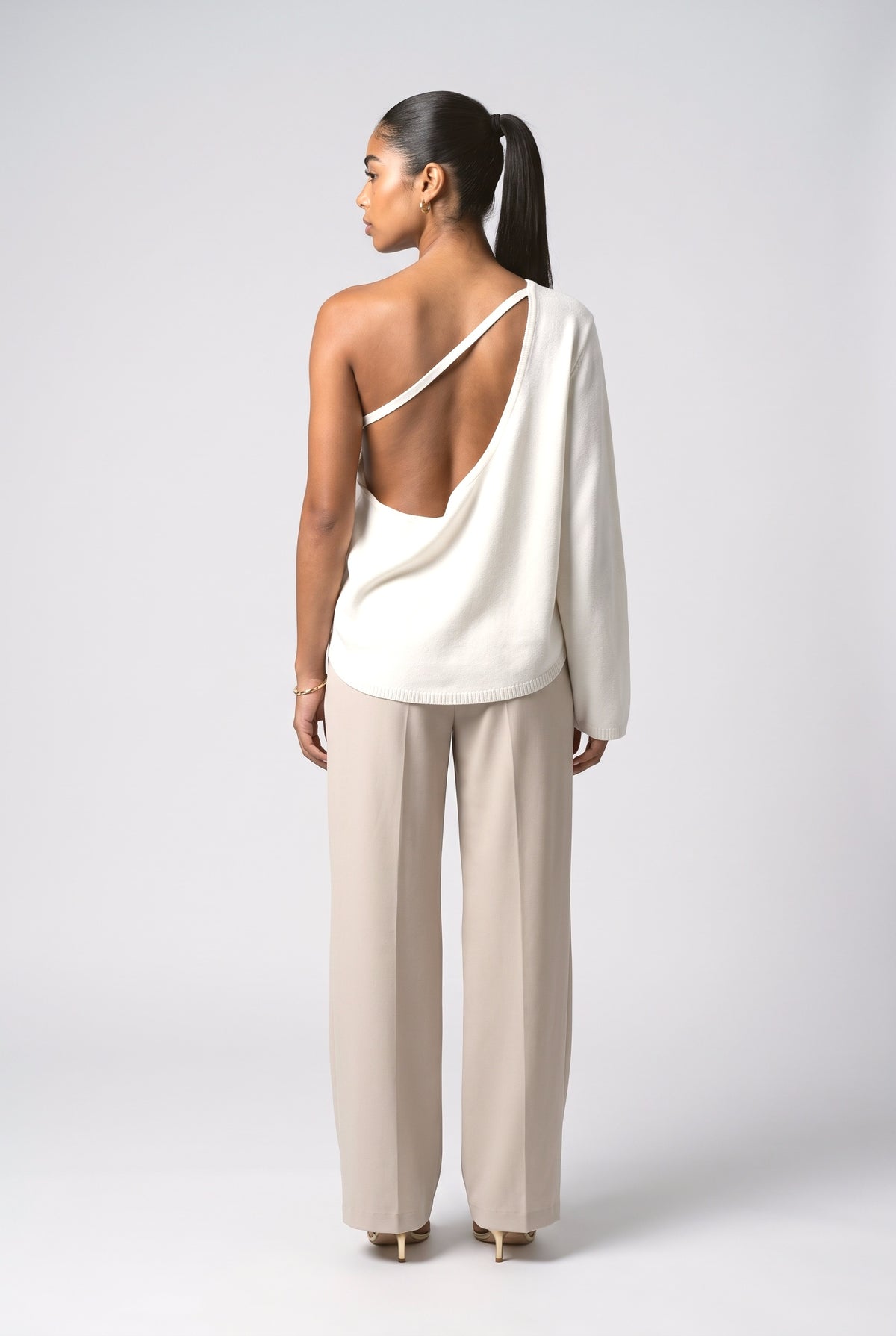 Backless Relaxed Top, back view