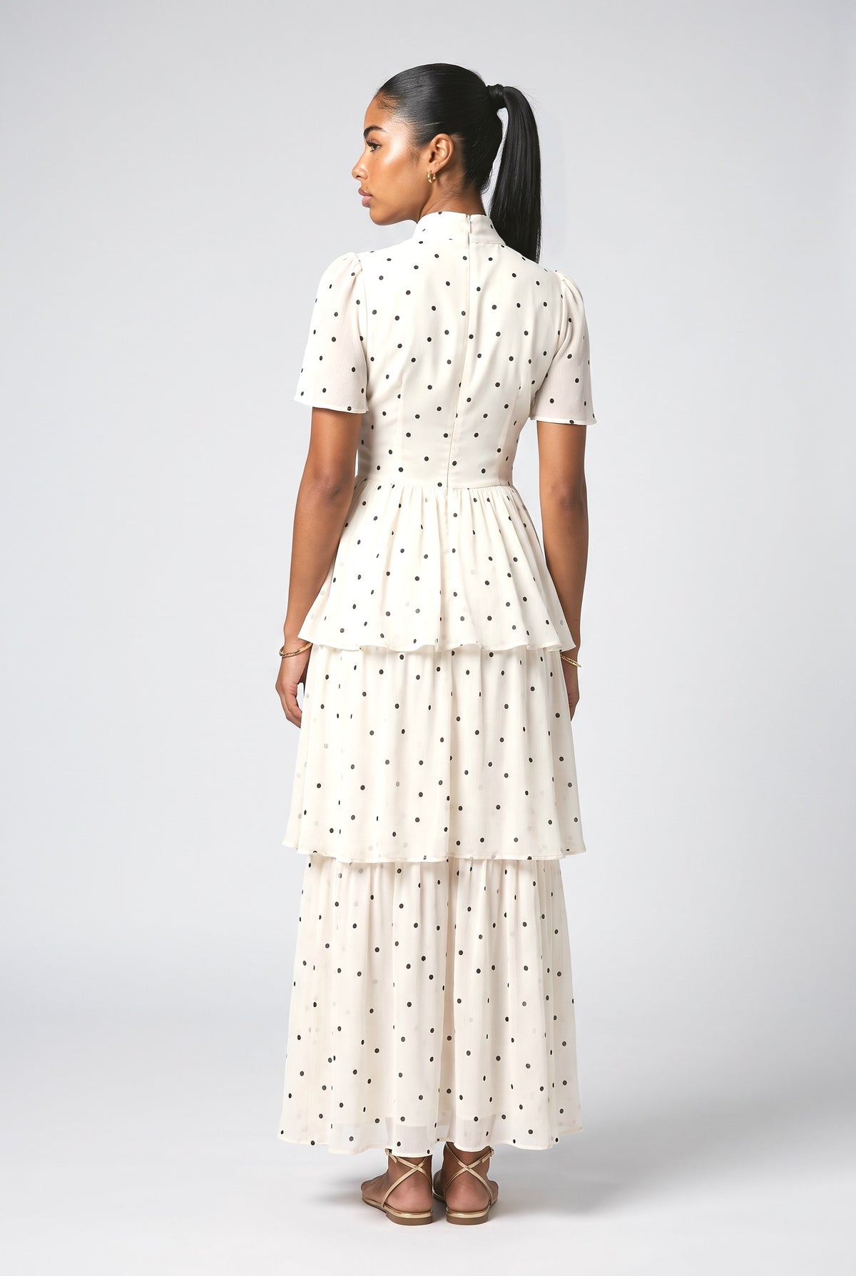 Princess Multi-Layer Maxi Cake Dress, back view