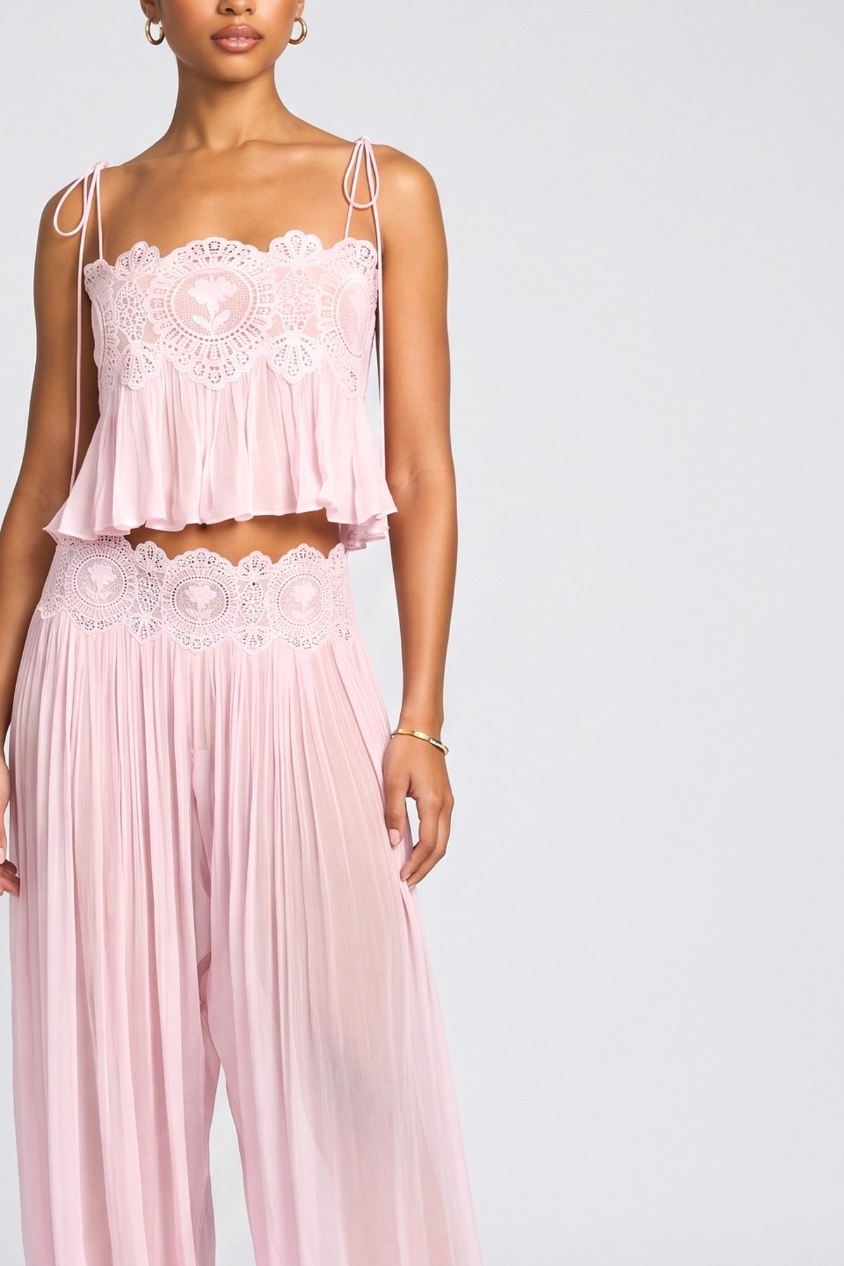 Paisley Lace Outfit Set, fabric detail