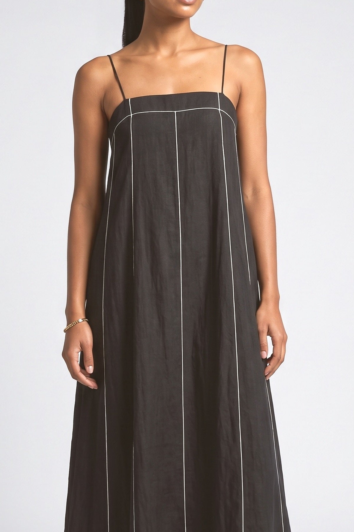 Sleeveless Maxi Dress, fabric detail