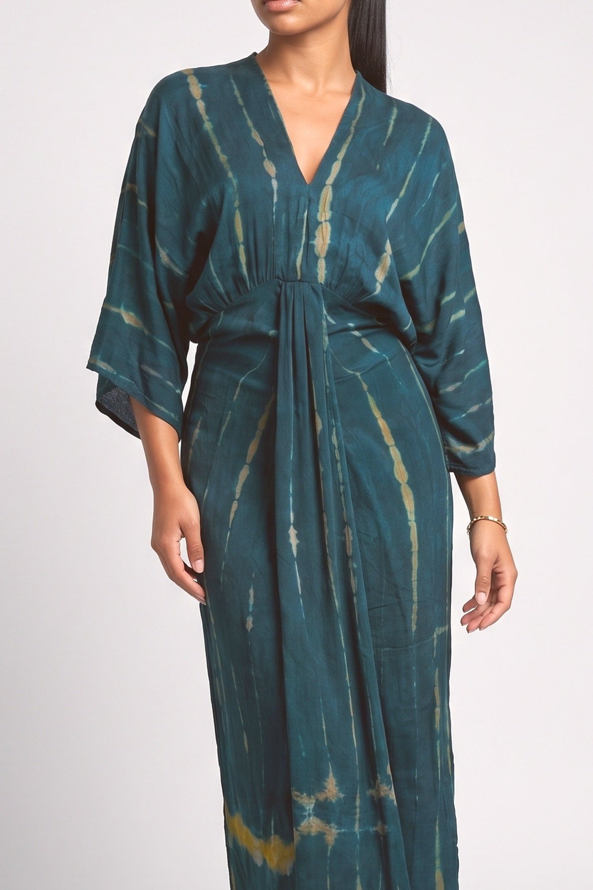 Illusion Printed Dress-12, fabric detail
