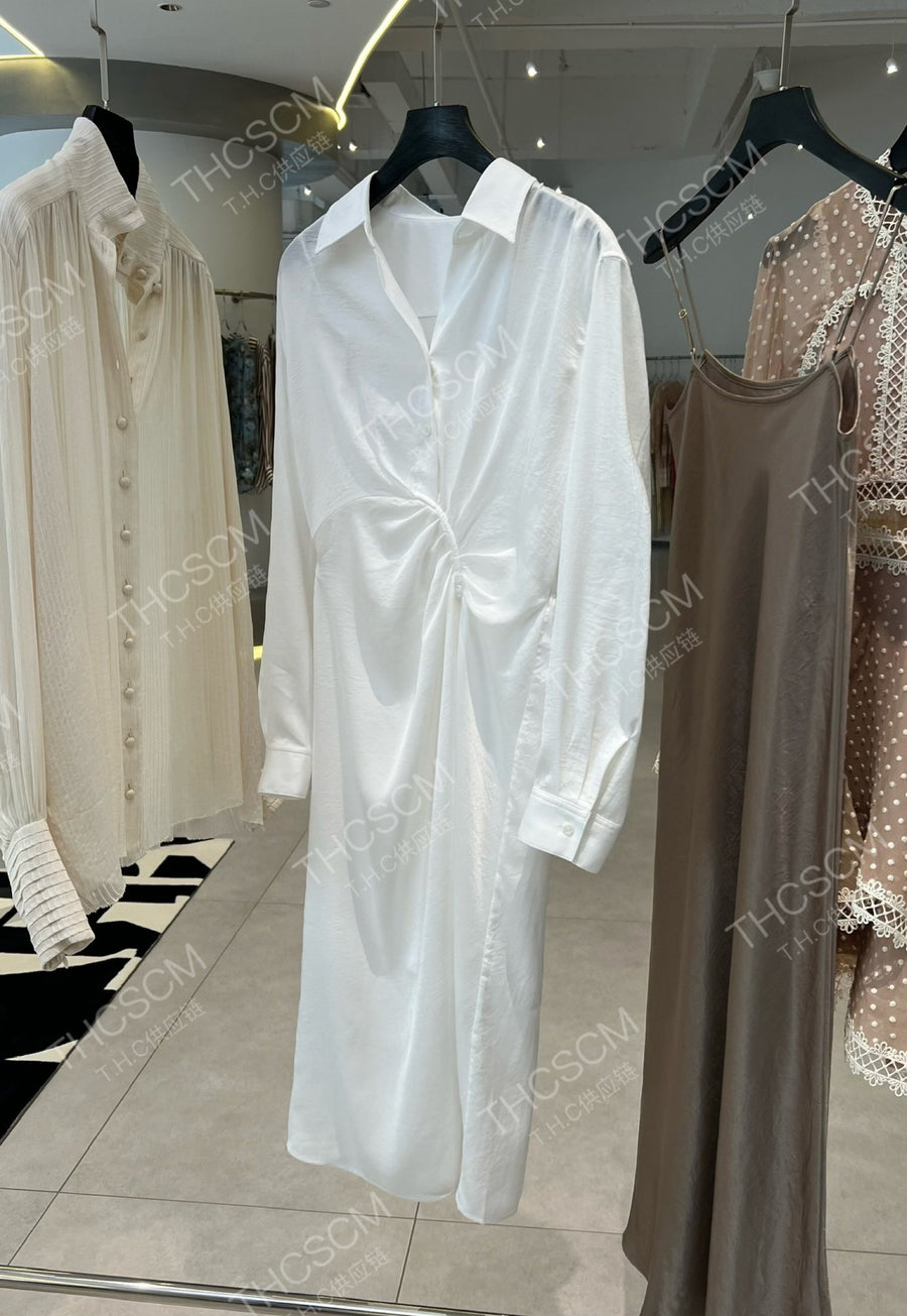 Satin Pearl Graduation Dress