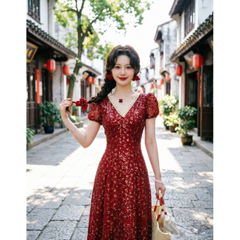 Red Evening Plus Size Formal Dress