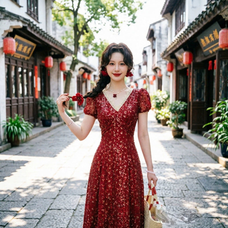 Red Evening Plus Size Formal Dress