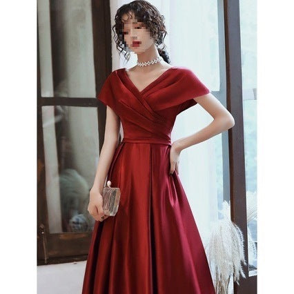 Burgundy Bridesmaid Dress