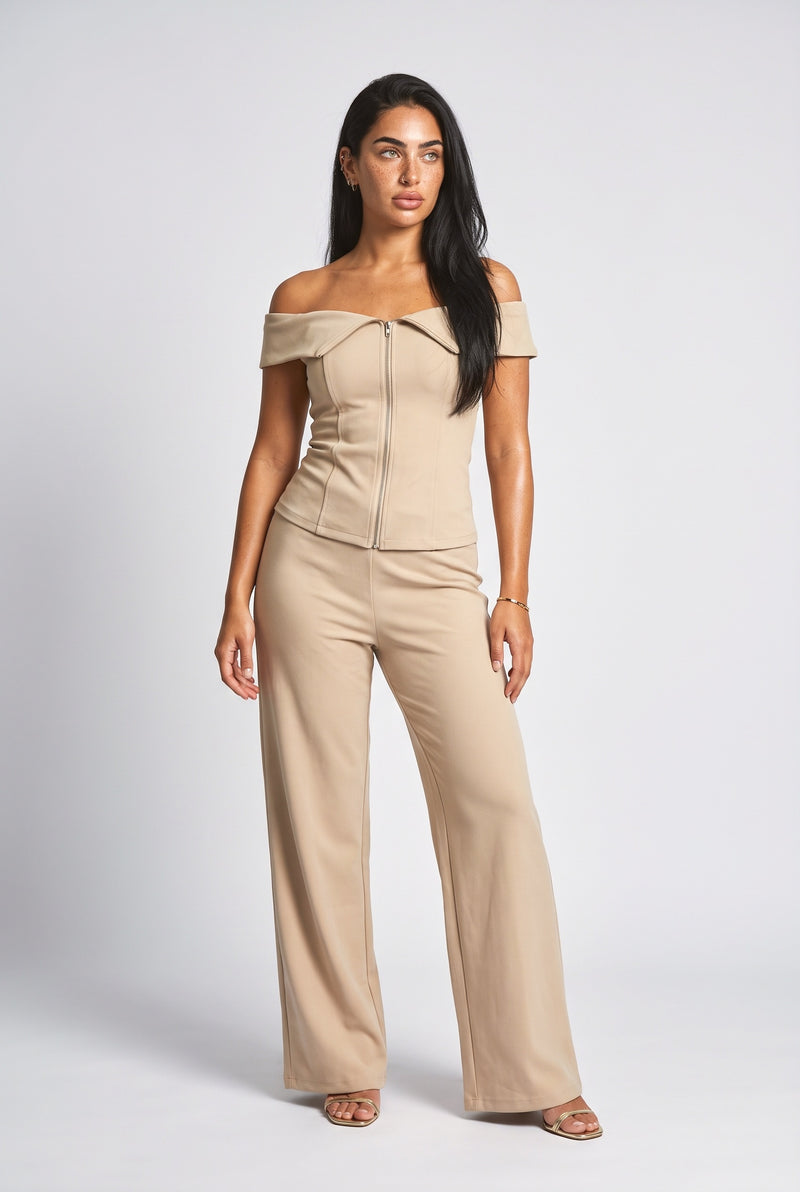 Off-Shoulder Skirt Set