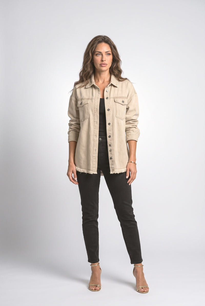 Khaki Denim Jacket