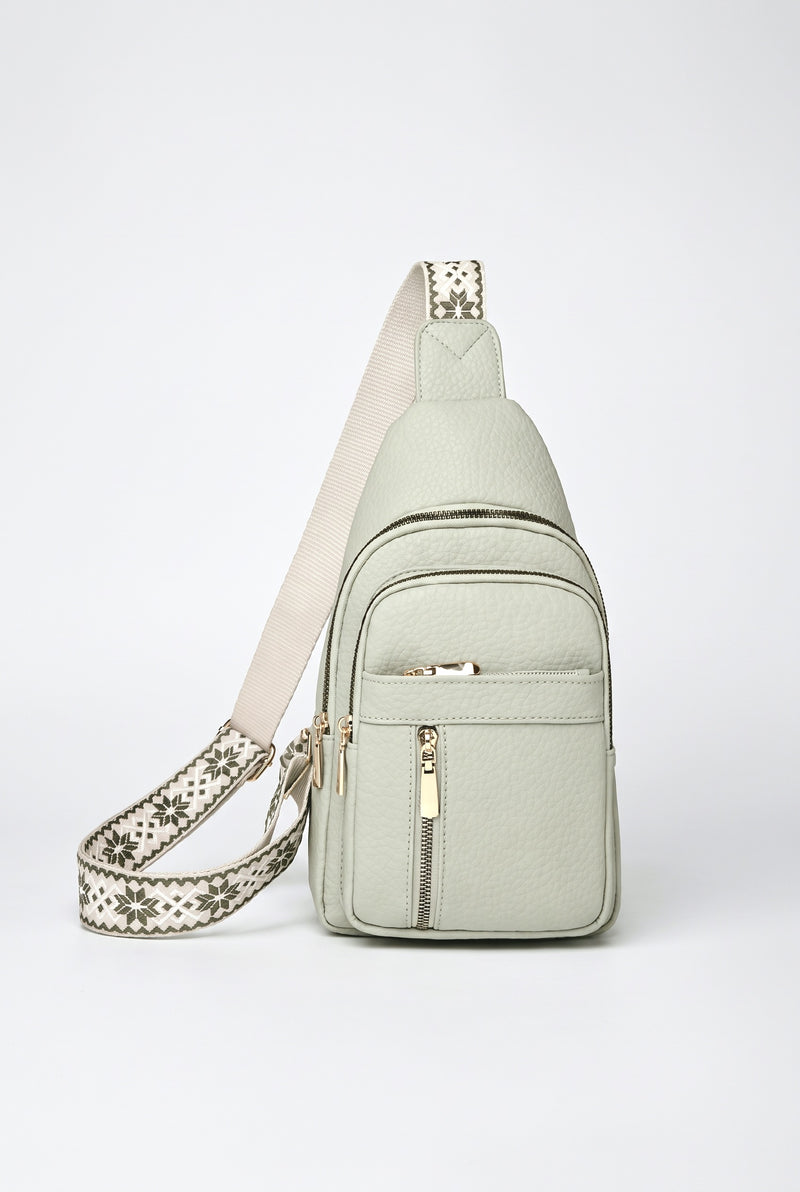 Green Red Crossbody Bag