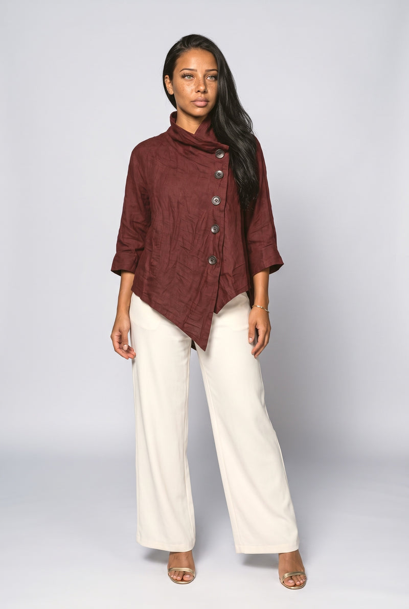Wine Blouse