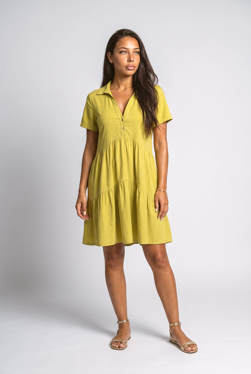 V-Neck Tiered Summer Dress