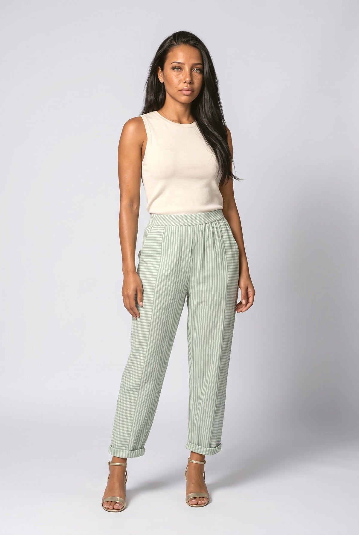 Striped Wide Leg Pants