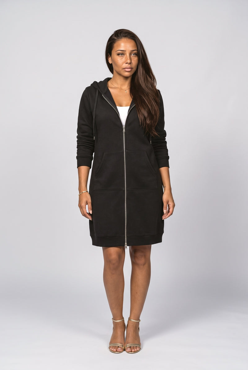 Black Grey Fleece Jacket