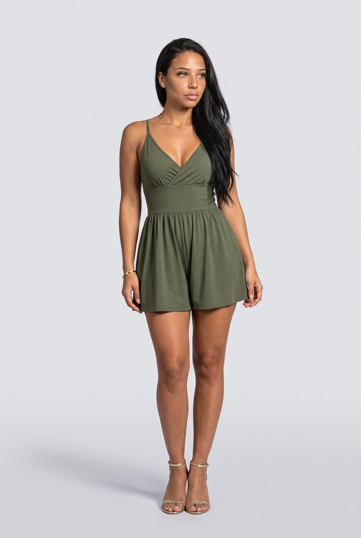 V-Neck Jumpsuit