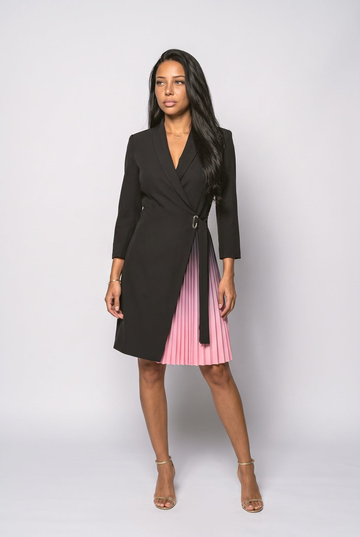 Pleated Cocktail Dress