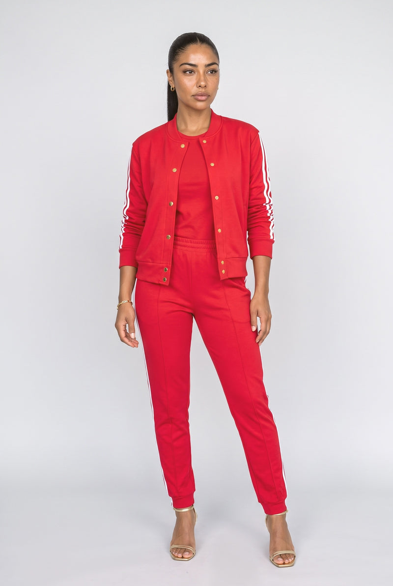 Red Two Piece Outfit