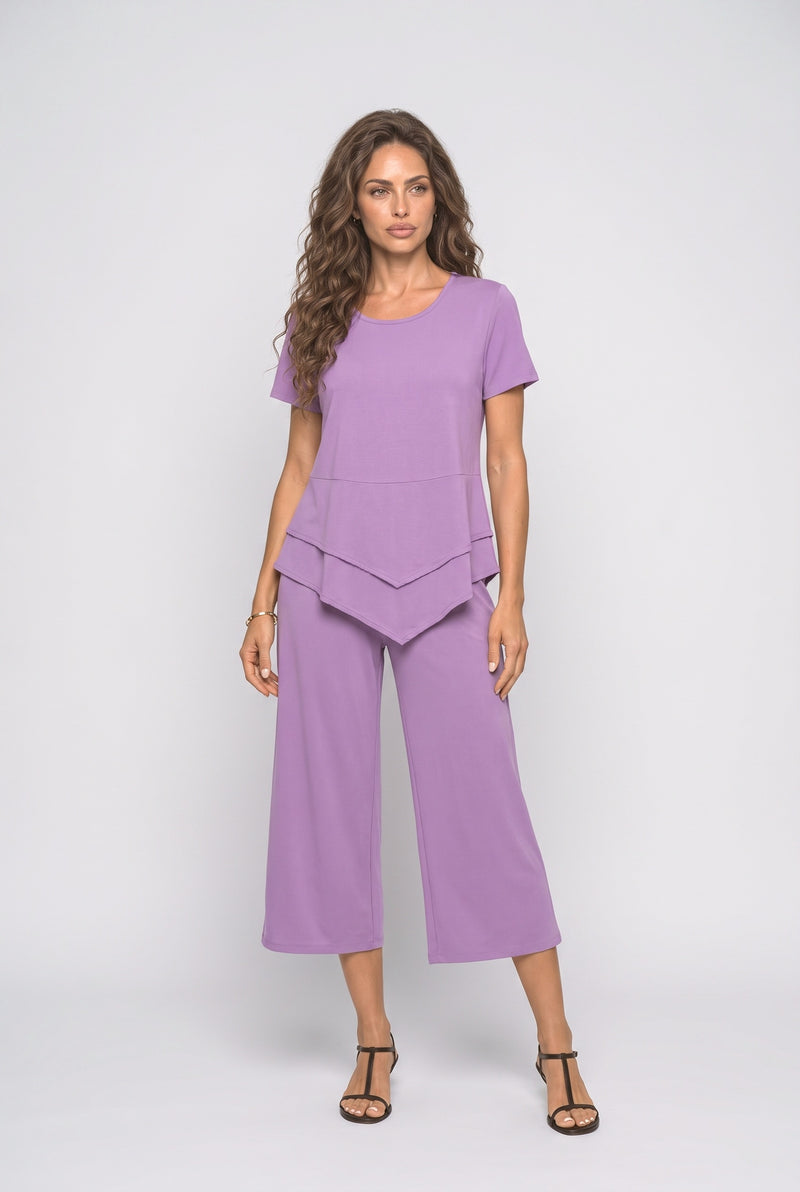 Lilac Asymmetric Two Piece Outfit