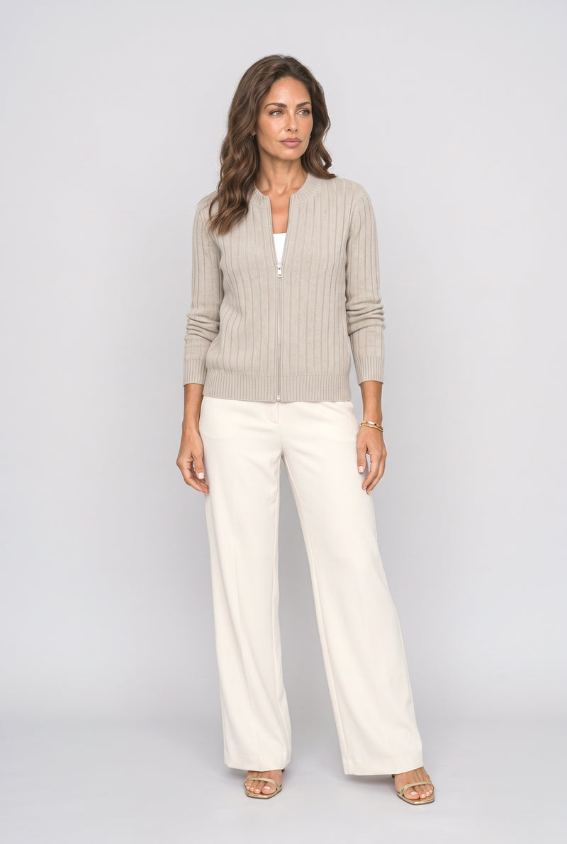 Taupe Knit Cardigan