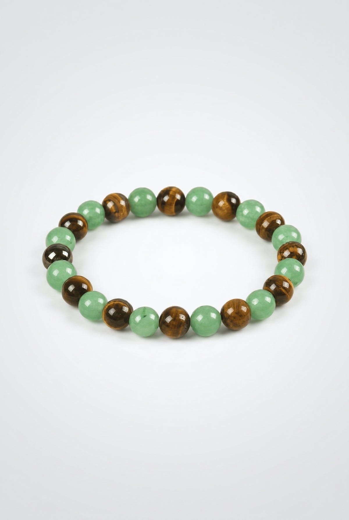 Green Charm Bracelet, Brown green