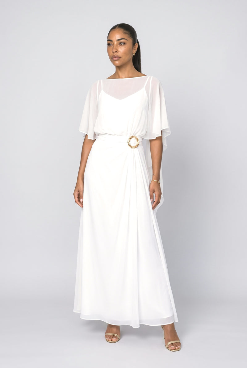White Wrap Two Piece Outfit
