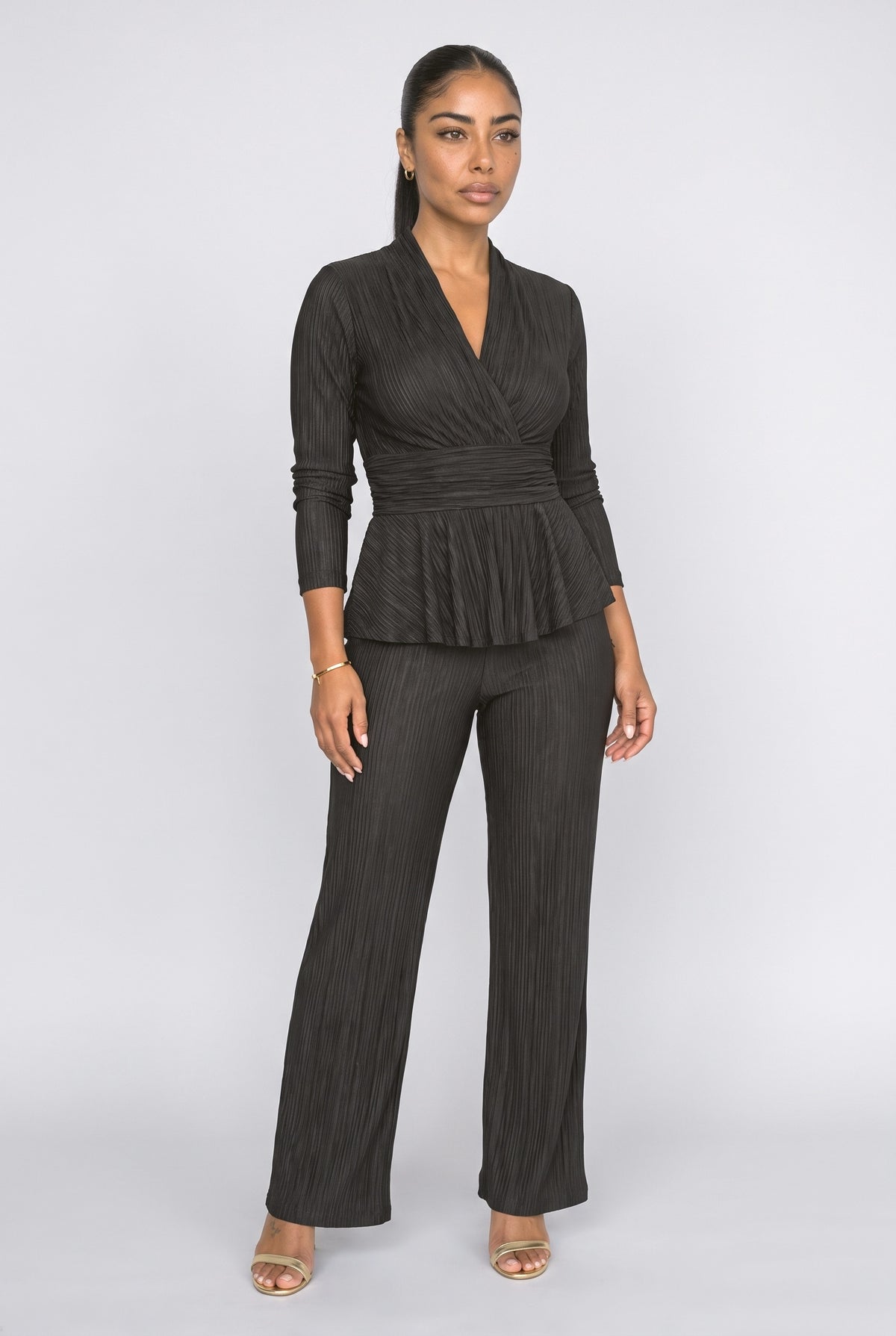 Pleated Two Piece Outfit