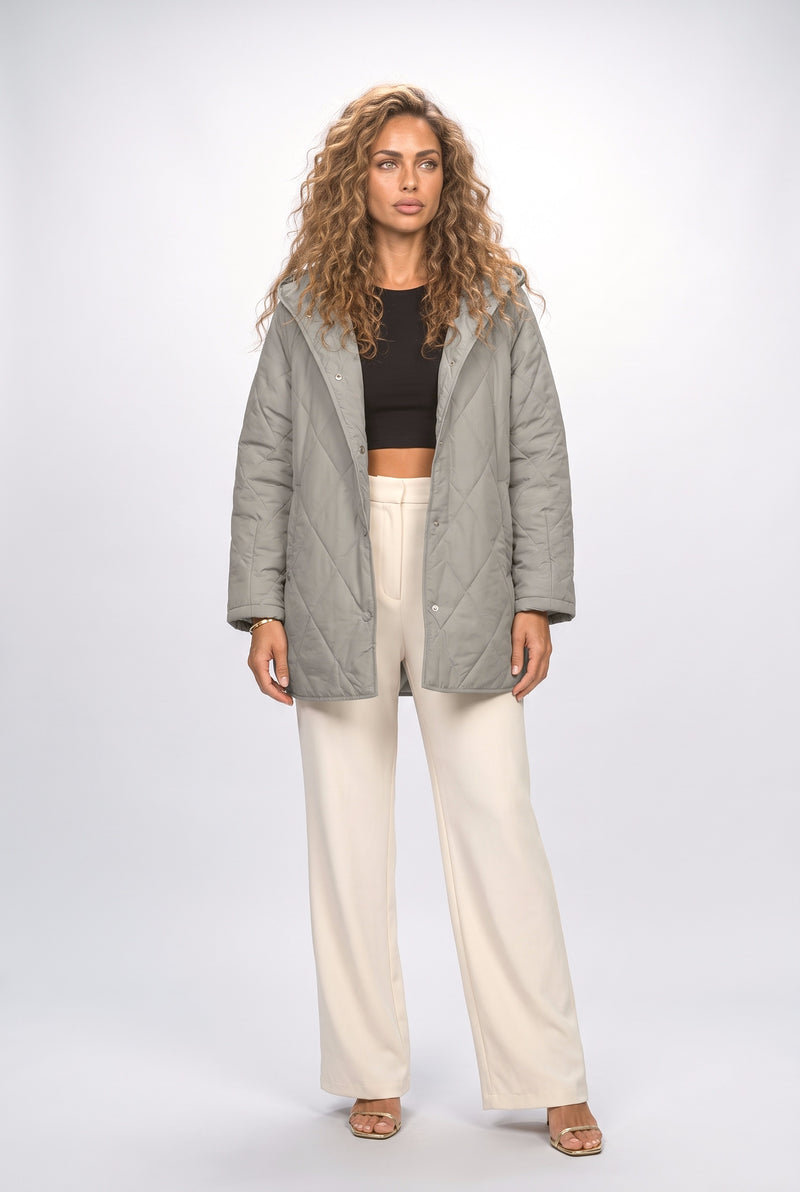 Gray Puffer Jacket