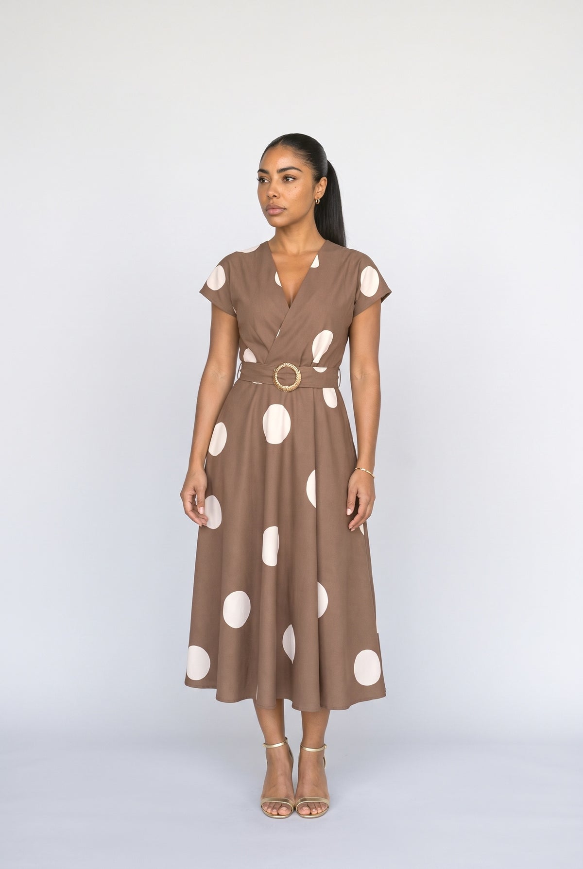 Polka Dot Midi Dress