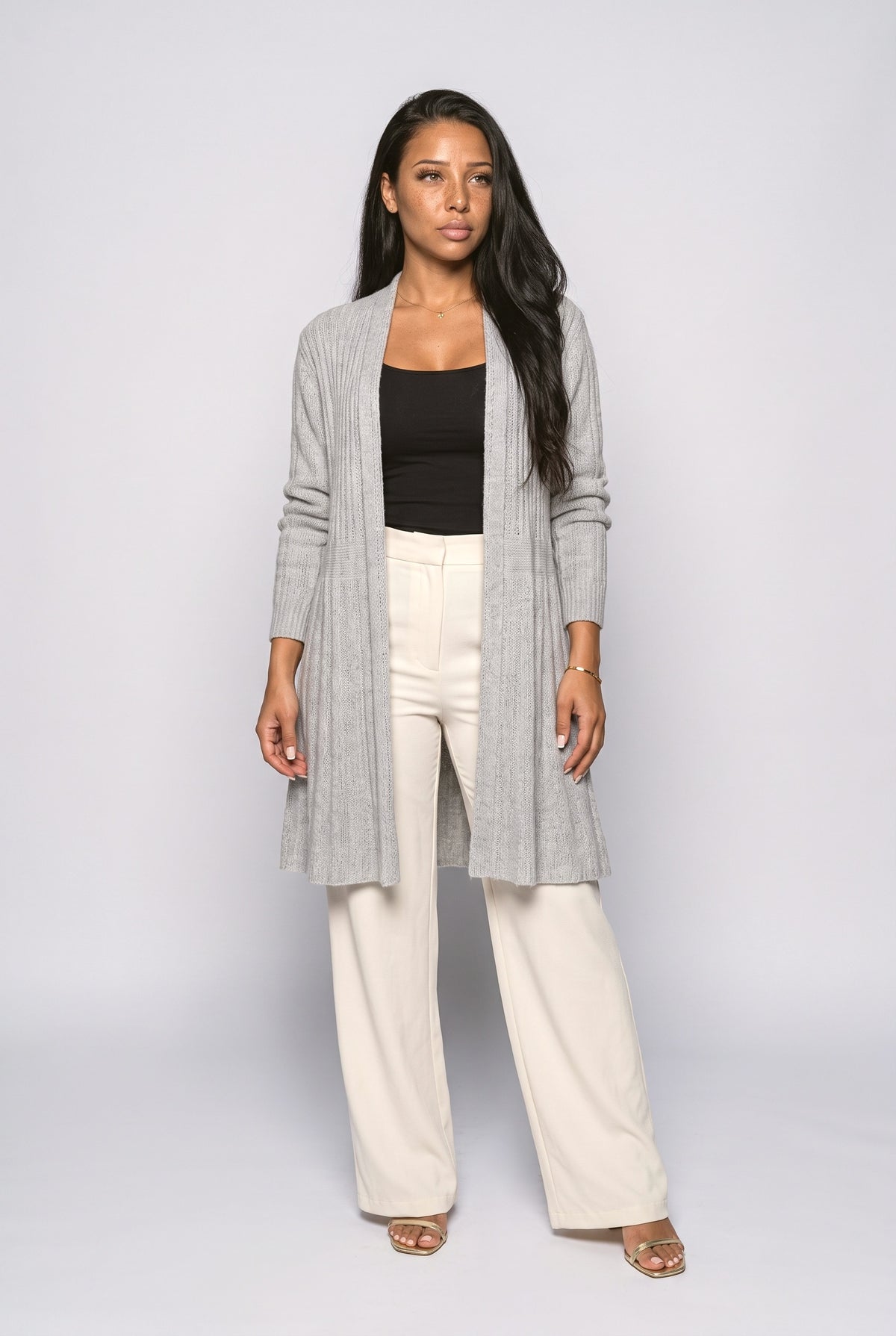 Ribbed Knit Cardigan