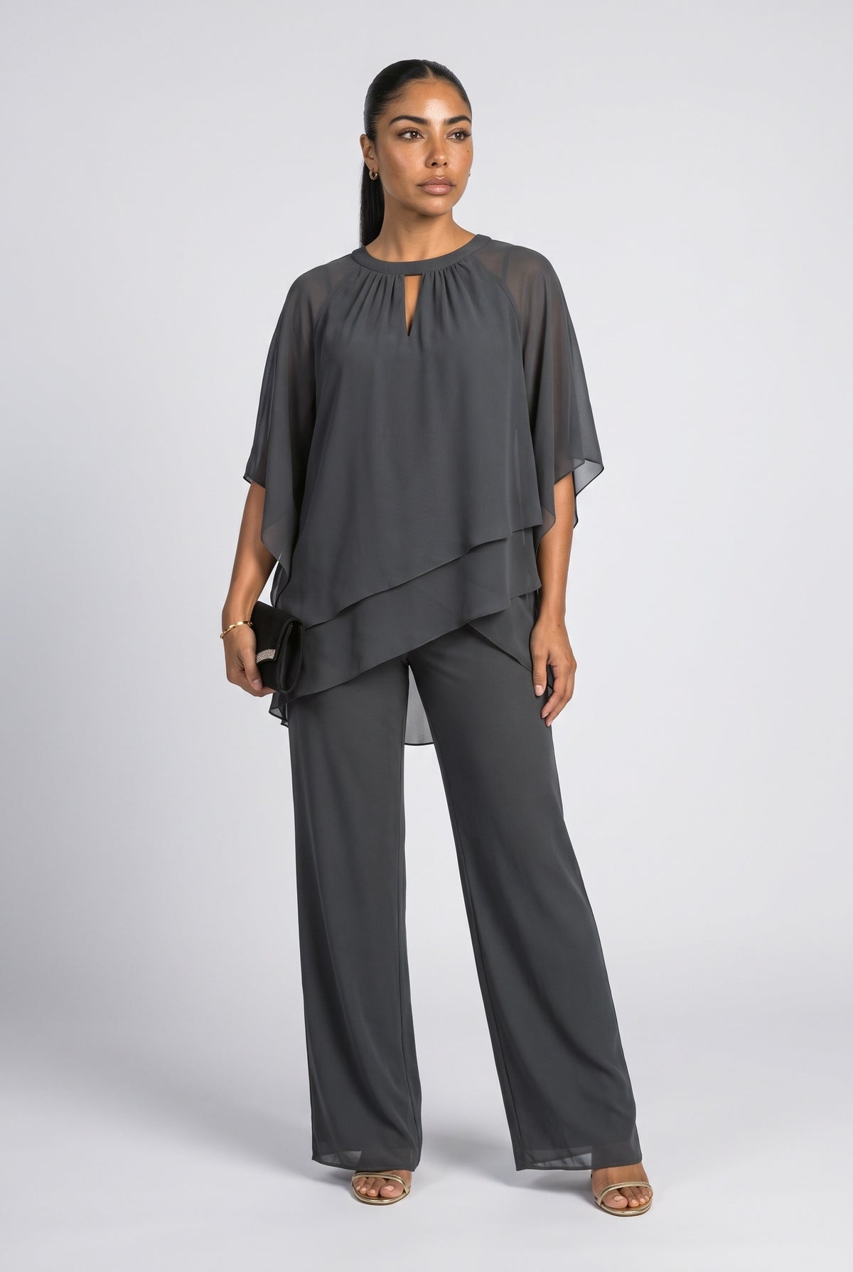 Asymmetric Two Piece Outfit