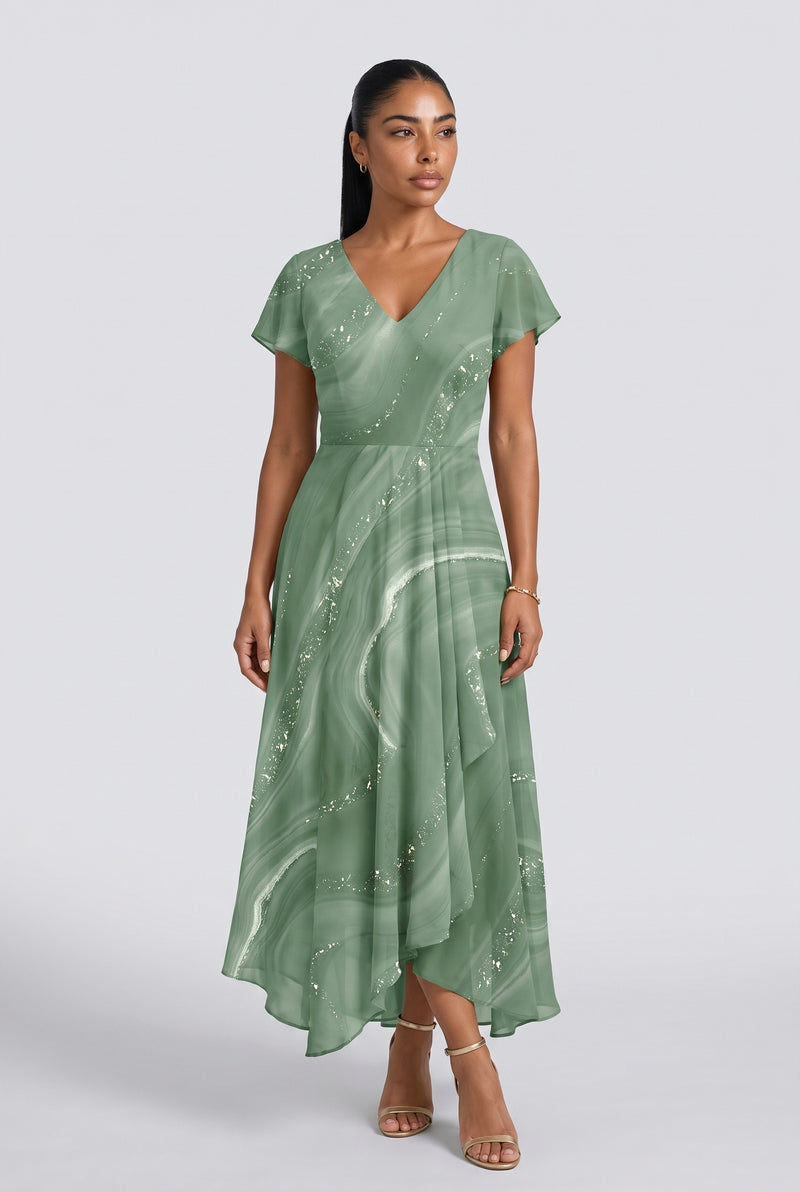 Sage Green Midi Dress