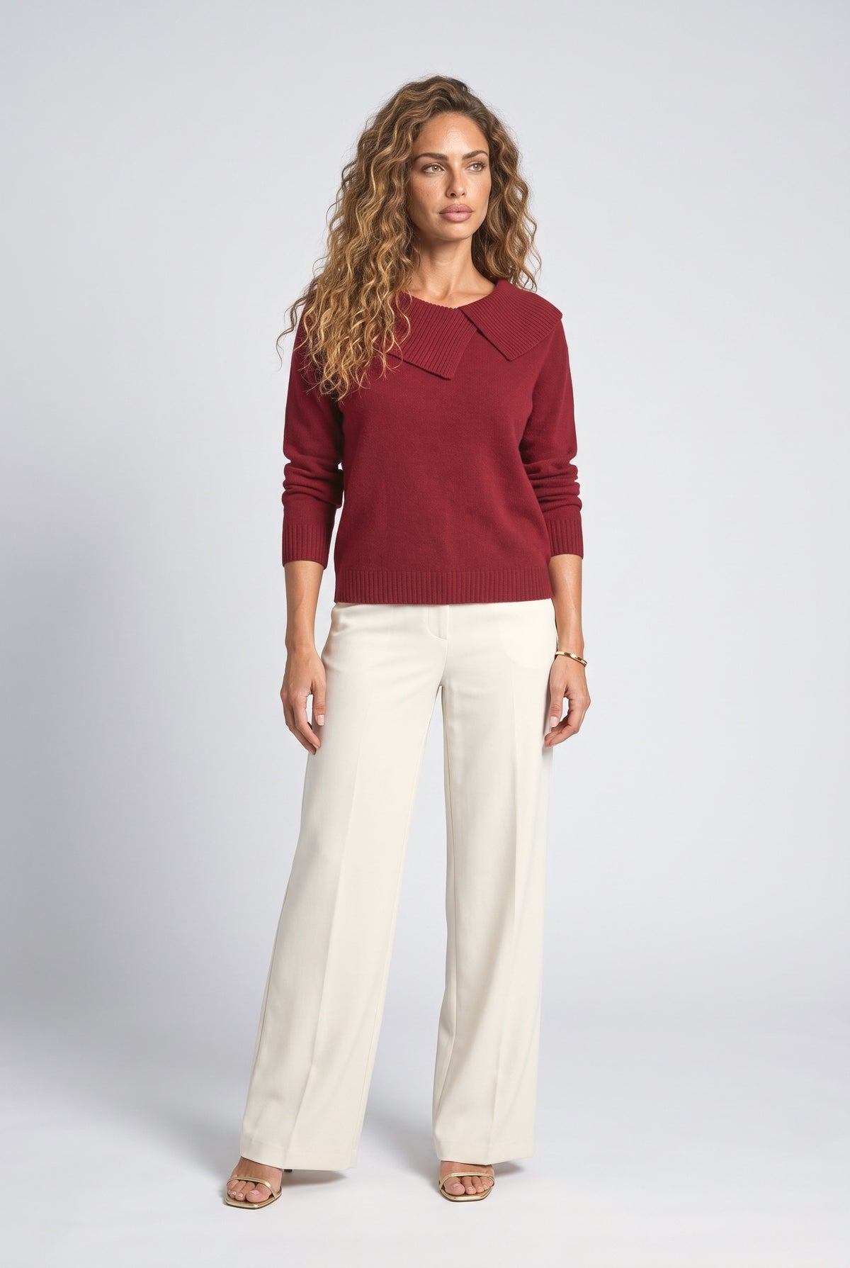Knit Asymmetric Pullover Sweater
