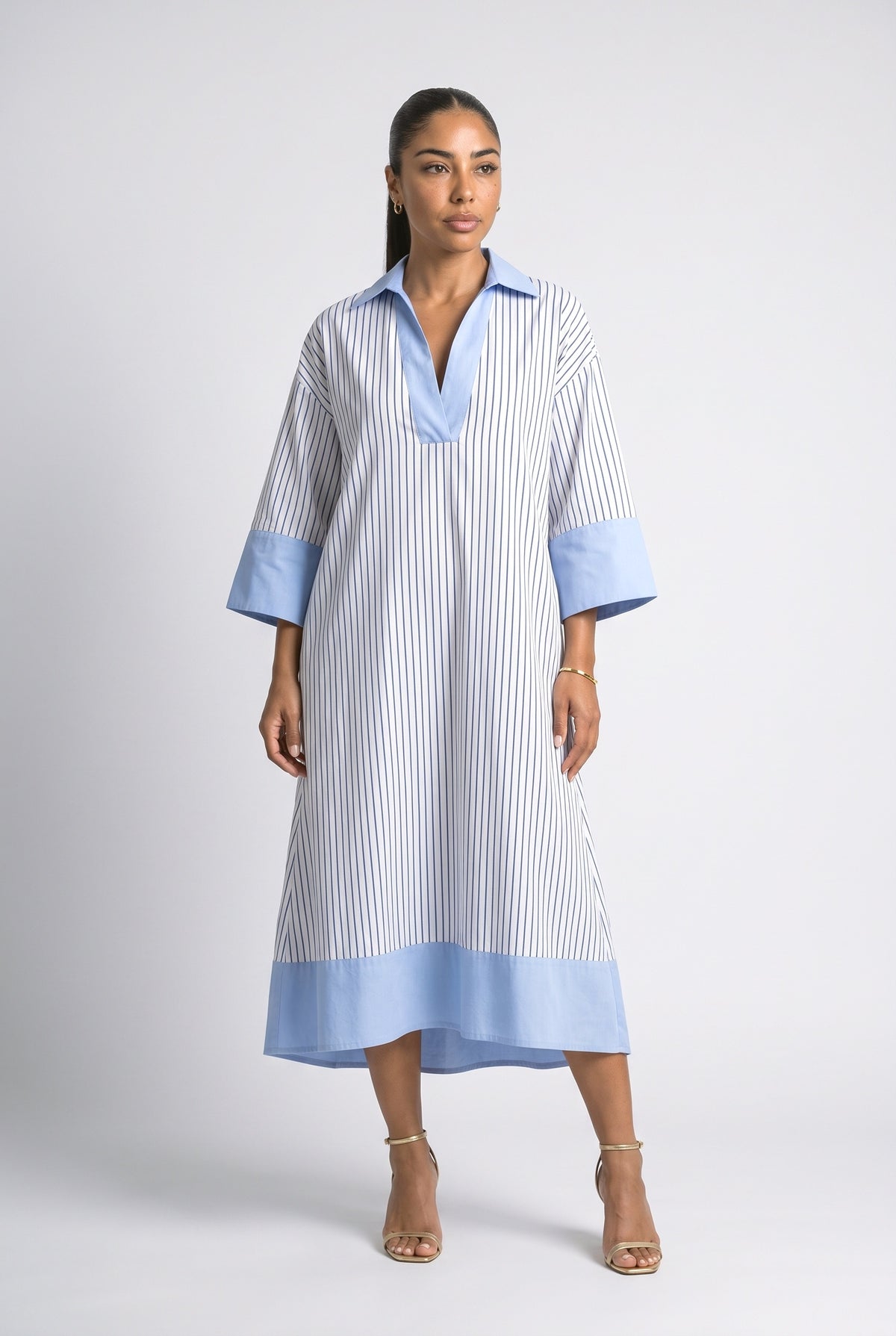 Striped Midi Dress