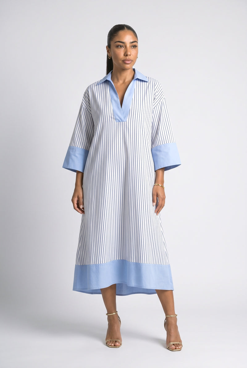 Striped Midi Dress