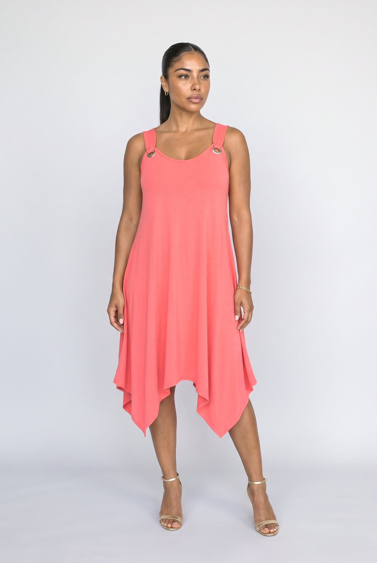 Sleeveless Asymmetric Summer Dress