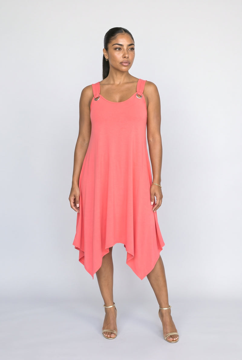 Sleeveless Asymmetric Summer Dress