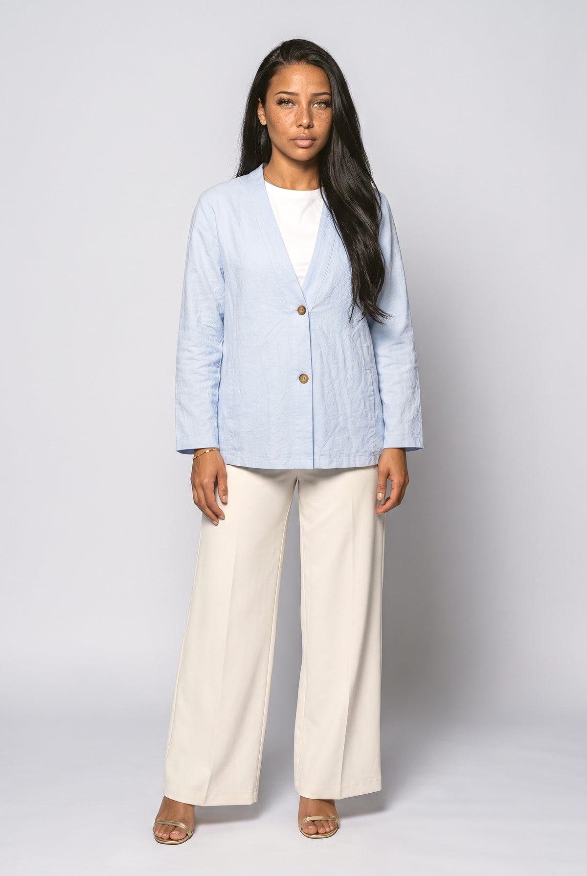 V-Neck Knit Cardigan