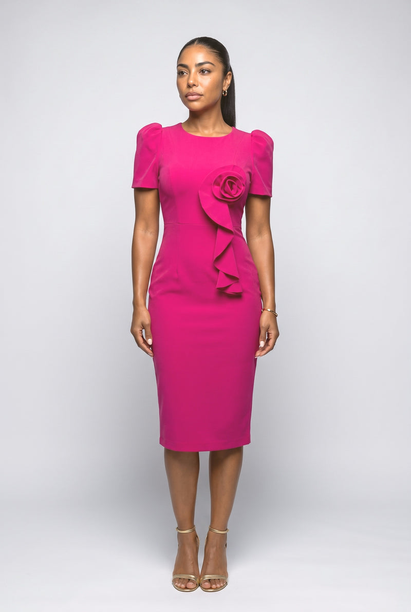 Puff Sleeve Cocktail Dress