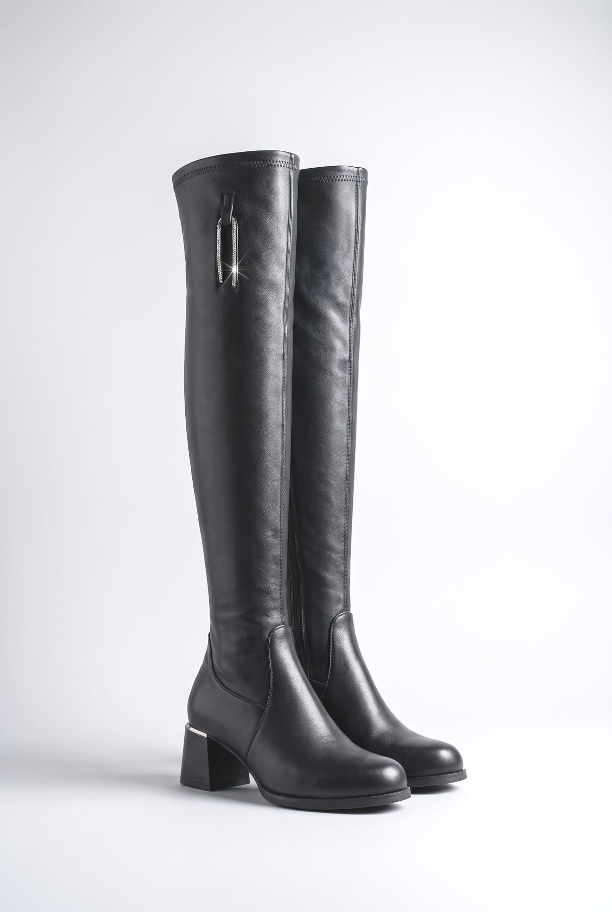 Black Over the Knee Boots, Black