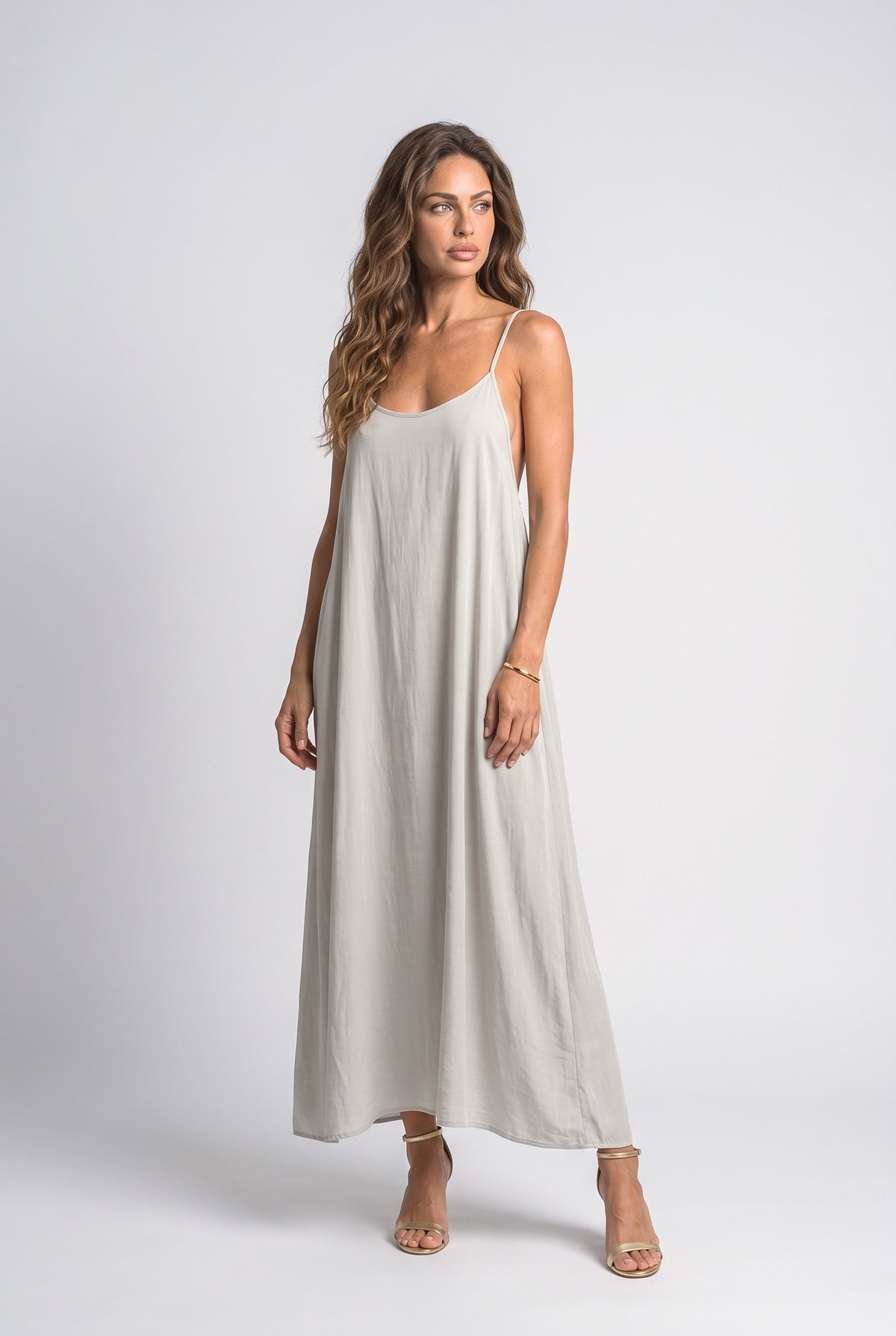 Backless Flowy Maxi Dress