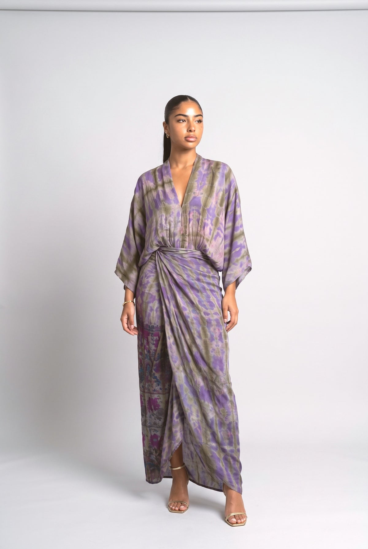 Illusion Printed Dress-10