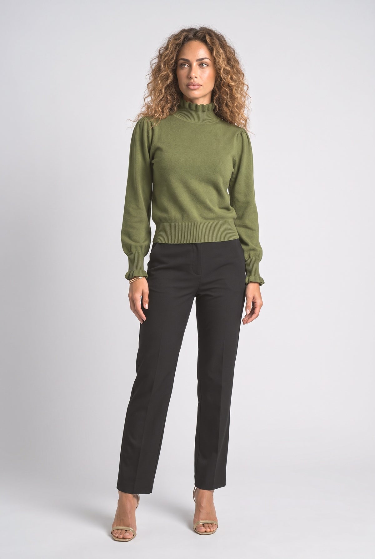 Ruffle Knit Top